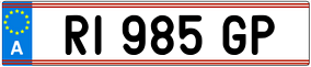 Trailer License Plate